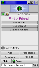 ICQ2002a のスクリーンショット